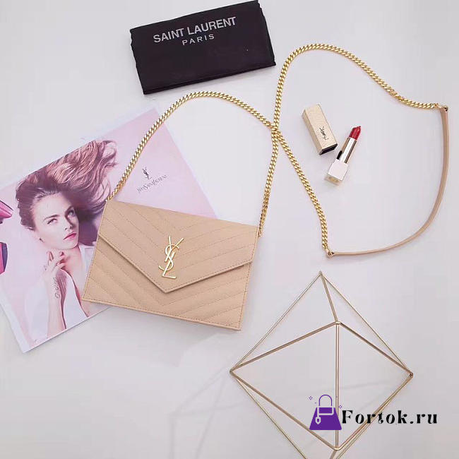 YSL MONOGRAM COLLEGE Apricot 4769 19cm  - 1