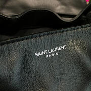 YSL Monogram Backpack Tassels Black 4802 28cm  - 4