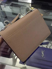 YSL Medium SUNSET Grained Leather Tan 4856 22cm  - 5