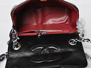 CHANEL Lambskin Leather Flap Bag With Silver Hardware Black 17.5cm - 2