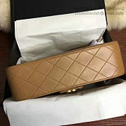 Chanel Quilted Lambskin Flap Bag Beige A91365 25.5cm - 2
