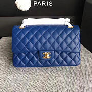 Chanel Lambskin Classic handbag Blue A01112 25cm - 3
