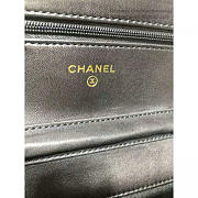 Chanel Lambskin Small Wallet on Chain Black A91365 19cm  - 2