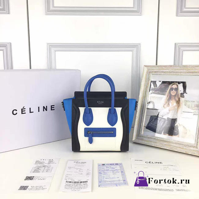 Celine Leather Nano Luggage  Z988 20cm  - 1