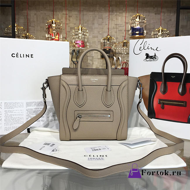 Celine Nano Leather Shoulder Bag Z1036 20cm  - 1