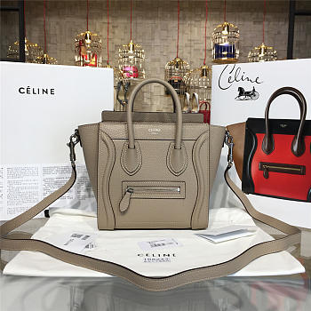 Celine Nano Leather Shoulder Bag Z1036 20cm 