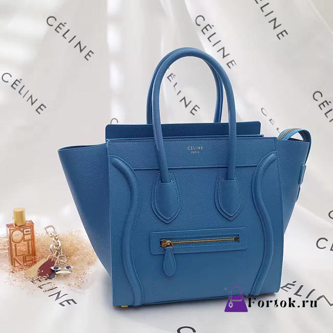 Celine Leather Micro Luggage Z1044 26cm  - 1