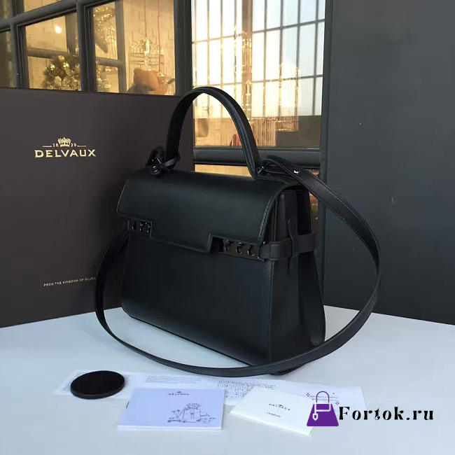 Delvaux Calfskin MM Tempete Satchel 27cm  - 1