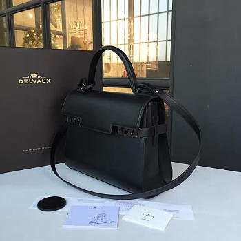 Delvaux Calfskin MM Tempete Satchel 27cm 