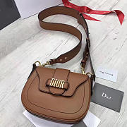 Dior FENCE Shoulder Bag Brown 22.5cm - 1