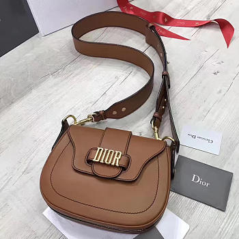 Dior FENCE Shoulder Bag Brown 22.5cm