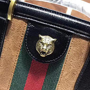 GUCCI RE(BELLE) SUEDE MEDIUM TOP HANDLE BAG ‎516459 BROWN 39cm - 5