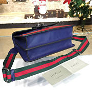 Gucci Dionysus medium top handle bag  blue/green/red leather - 5