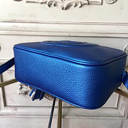 Gucci Soho Disco Leather Bag Bling Blue Z2599 21cm - 6