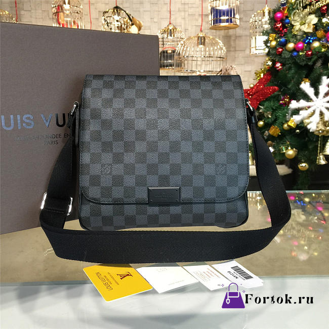 LOUIS VUITTON  Damier Graphite District PM - 1