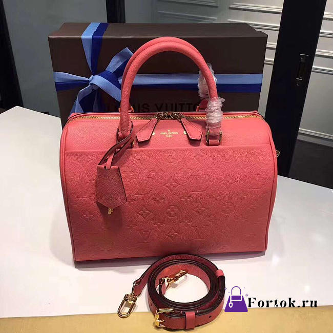 LOUIS VUITTON SPEEDY Rose poudre 3810 30cm - 1