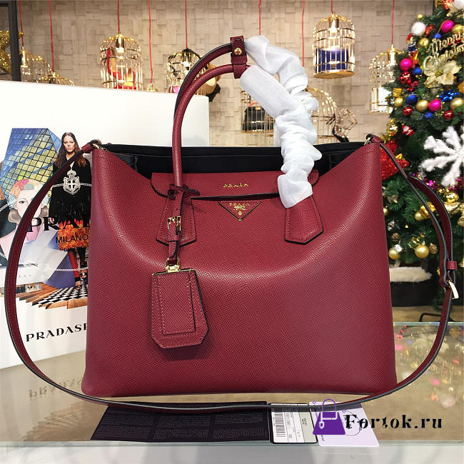 Prada Cortex Double Medium Bag Z4096 - 1