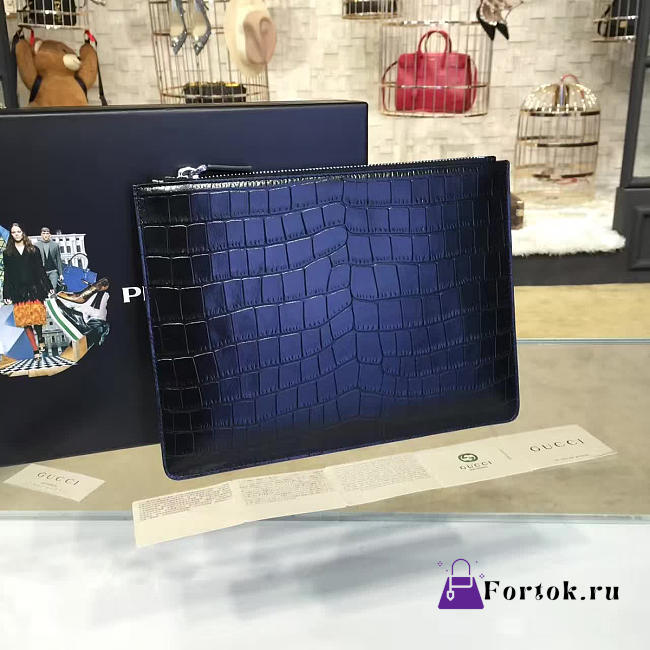 Prada Leather Clutch Bag 4189 26.5 - 1