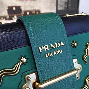 Prada Cahier Leather Shoulder Bag Meteor Green 4273 - 5