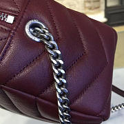 YSL CLASSIC TOY MONOGRAM BOWLING BB 4714 Red Wine 17cm  - 4