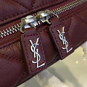 YSL CLASSIC TOY MONOGRAM BOWLING BB 4714 Red Wine 17cm  - 5