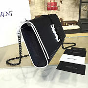 YSL MONOGRAM KATE GRAIN DE POUDRE EMBOSSED Black 4750 24cm  - 5