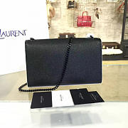 YSL MONOGRAM KATE GRAIN DE POUDRE EMBOSSED Black 4750 24cm  - 4