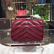 YSL MONOGRAM COLLEGE Red Wine 24cm - 5
