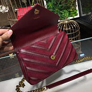 YSL MONOGRAM COLLEGE Red Wine 24cm - 4