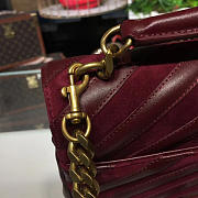 YSL MONOGRAM COLLEGE Red Wine 24cm - 3