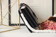 YSL SUNSET Medium Crocodile Embossed Shiny Black 4833 22cm  - 3