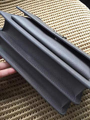YSL SUNSET MONOGRAM Medium GRAINED LEATHER Gray 4848 22cm  - 3