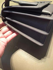 YSL SUNSET MONOGRAM Medium GRAINED LEATHER Gray 4848 22cm  - 5