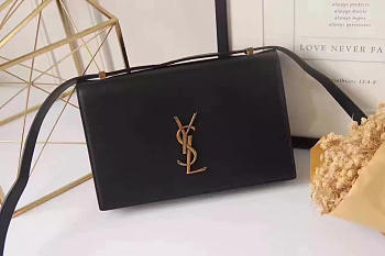 YSL Monogram Small Dylan Shoulder Bag Black 24cm 