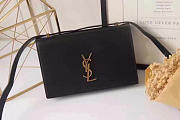 YSL Monogram Small Dylan Shoulder Bag Black 24cm  - 2