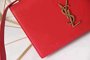 YSL Monogram Small Dylan Shoulder Bag Red 4859 24cm  - 5