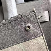 YSL Classic Sac-De-Jour Silver 4871 32cm  - 2