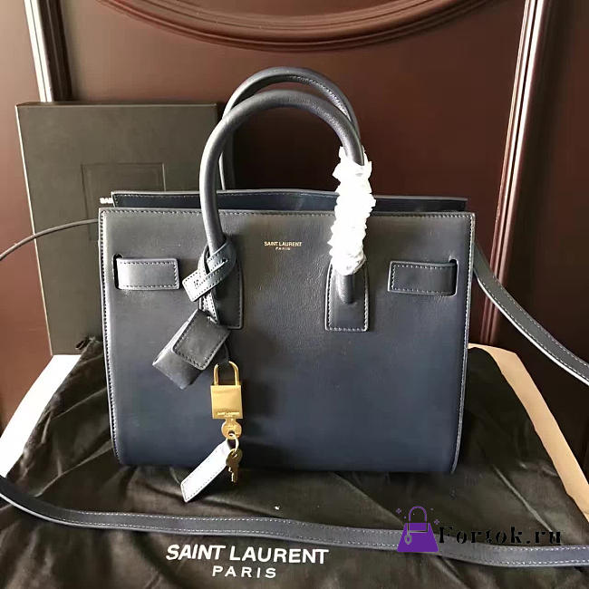 YSL Sac-De-Jour in Grained Leather Black 4902 26cm  - 1