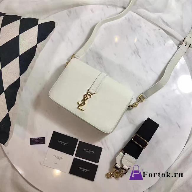 YSL CLASSIC Large UNIVERSITÉ White 25cm  - 1