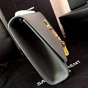 YSL MONOGRAM KATE Tassel Smooth Leather Gray 4984 24cm  - 4