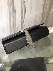 YSL MONOGRAM KATE BAG WITH LEATHER TASSEL Black 4997 24cm  - 3
