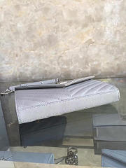 YSL ENVELOPE Chain Wallet Light Grey 5089 22cm - 5