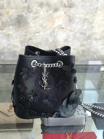 YSL Bucket bag Black 6147 16cm