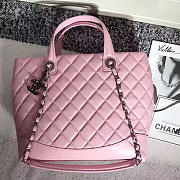 Chanel Caviar Quilted Lambskin Shopping Tote Bag Pink 260301 VS02905 - 1