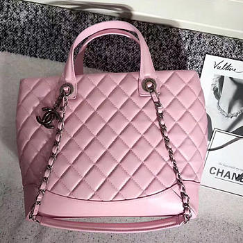 Chanel Caviar Quilted Lambskin Shopping Tote Bag Pink 260301 VS02905