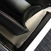 Chanel Quilted Lambskin Flap Bag White and Black A91365 25.5cm - 2
