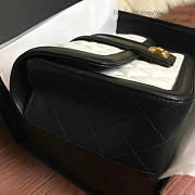 Chanel Quilted Lambskin Flap Bag White and Black A91365 25.5cm - 5