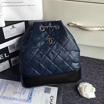 CHANEL'S GABRIELLE Small Backpack Blue and Black A94485 24cm