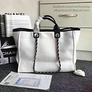 Chanel Shopping Bag White A68046 VS08728 38cm - 5