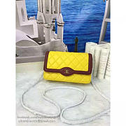 Chanel Lambskin Mini Chain WALLET Light Yellow A81023 19.5cm - 3